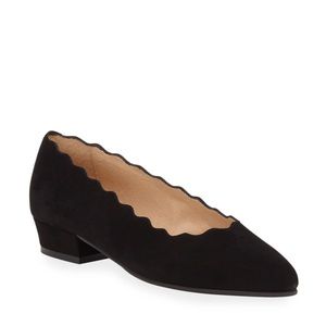 Sesto Meucci Black Heels Ally Scalloped Pumps-sz 8